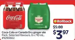 Walmart Coca-Cola or Canada Dry ginger ale offer