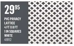 Canac PVC Privacy Lattice 4 ft x 8 ft 1 in squares offer