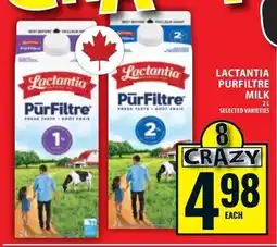 Food Basics Lactantia purfiltre milk offer