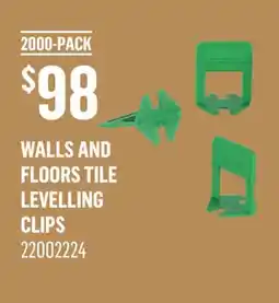 Canac Walls and Floors Tile Levelling Clips offer