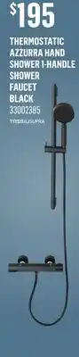 Canac Thermostatic Azzurra Hand Shower 1-Handle Shower Faucet offer