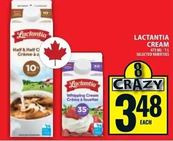 Food Basics Lactantia cream offer
