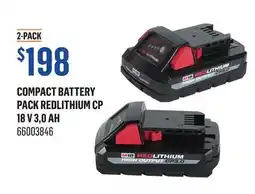 Canac Compact Battery Pack REDLITHIUM CP 18 V 3,0 Ah offer