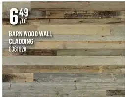 Canac Barn Wood Wall Cladding offer