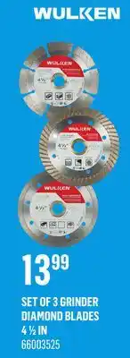Canac Set of 3 Grinder Diamond Blades 4 1/2 in offer