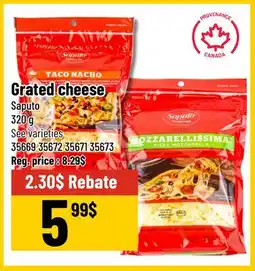 Mayrand Saputo Grated cheese offer