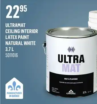 Canac UltraMat Ceiling Interior Latex Paint Natural White offer