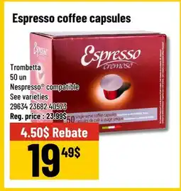 Mayrand Trombetta Espresso Coffee Capsules offer