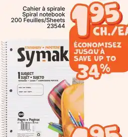 Rossy Symak Spiral notebook offer