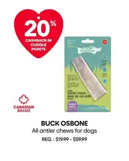 Mondou BUCK OSBONE All antler chews for dogs offer