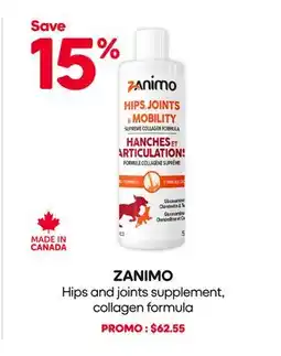 Mondou ZANIMO Hips and joints supplement, collagen formula offer