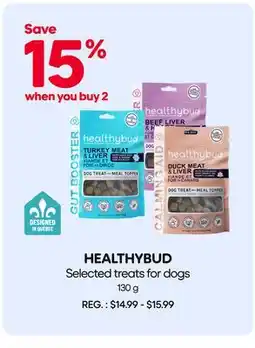 Mondou HEALTHYBUD Selected treats for dogs offer