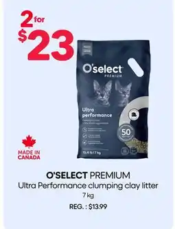 Mondou O'SELECT PREMIUM Ultra Performance clumping clay litter offer