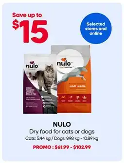 Mondou NULO Dry food for cats or dogs offer
