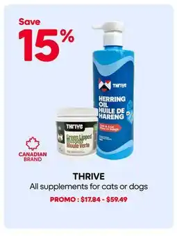 Mondou THRIVE All supplements for cats or dogs offer
