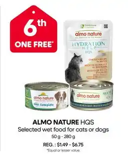 Mondou ALMO NATURE HQS Selected wet food for cats or dogs offer