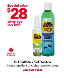 Mondou CITROBUG / CITROLUG Insect repellent and shampoo for dogs offer