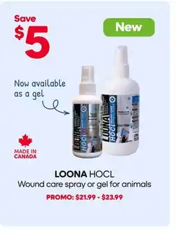 Mondou LOONA HOCL Wound care spray or gel for animals offer