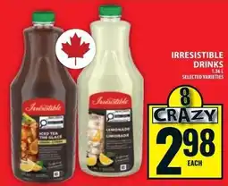 Food Basics Irresistible drinks offer