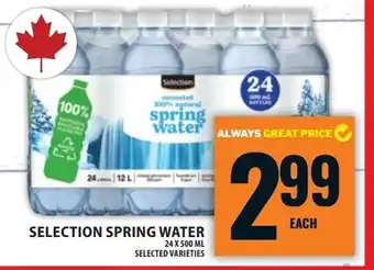 Food Basics Selection spring water offer