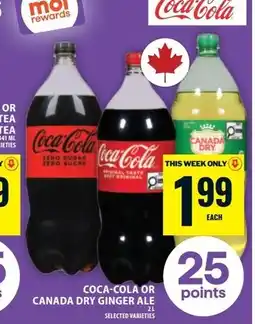 Food Basics Coca-cola or canada dry ginger ale offer