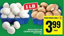 Food Basics Whole white or cremini mushrooms offer