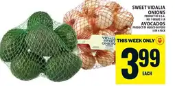 Food Basics Sweet vidalia onions avocados offer