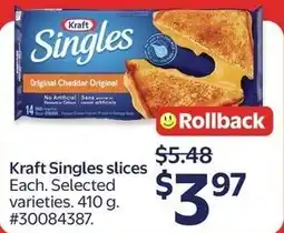 Walmart Kraft Singles Slices offer