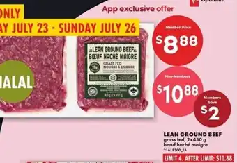 No Frills Lean ground beef offer