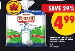 No Frills Neilson trutaste microfiltered milk offer