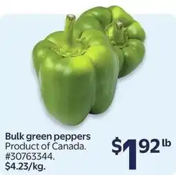 Walmart Bulk green peppers offer