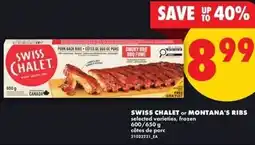 No Frills Swiss chalet or montana's ribs offer