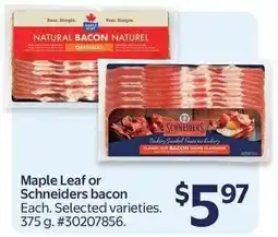 Walmart Maple Leaf or Schneiders Bacon offer