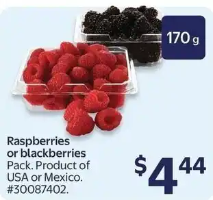 Walmart Raspberries or Blackberries offer