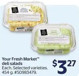 Walmart Your Fresh Market deli salads offer
