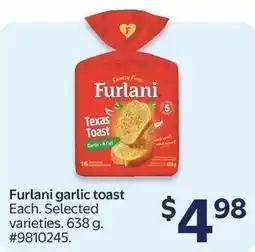 Walmart Furlani garlic toast offer