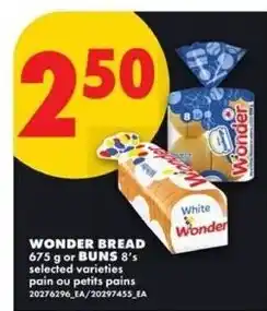 No Frills Wonder bread or buns offer