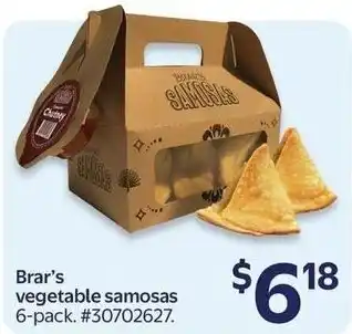Walmart Brar's vegetable samosas offer