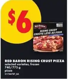 No Frills Red baron rising crust pizza offer