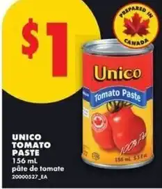 No Frills Unico tomato paste offer