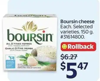Walmart Boursin cheese offer