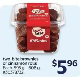 Walmart Two-bite brownies or cinnamon rolls offer