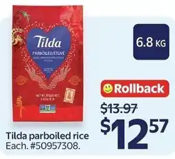 Walmart Tilda parboiled rice offer