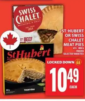 Food Basics St-hubert or swiss chalet meat pies offer