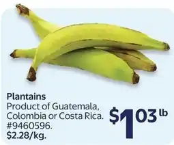 Walmart Plantains offer