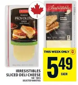 Food Basics Irresistibles sliced deli cheese offer