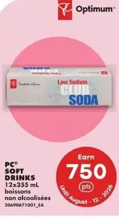 No Frills Pc soft drinks offer