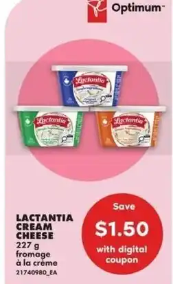 No Frills Lactantia cream cheese offer
