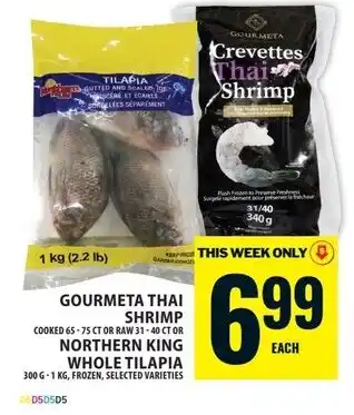 Food Basics Gourmeta thai shrimp offer