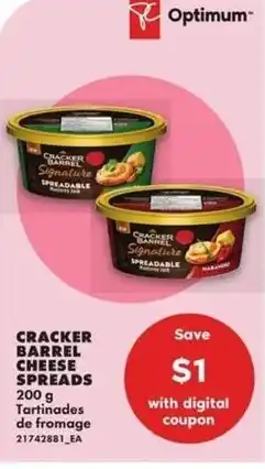 No Frills Cracker barrel cheese spreads offer